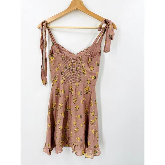Reformation RARE Pink Floral Christine Mini Dress - Picture 4 of 7